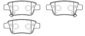 HSB HP9152 Колодки тормозные дисковые задн TOYOTA: AVENSIS 03 - , AVENSIS седан 03 - , AVENSIS универсал 03 - , COROLLA Verso 04 -