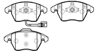 HSB HP9599 Колодки тормозные дисковые передн AUDI: A3 03-, A3 Sportback 04-, TT 06-, , SEAT: ALTEA 04-, LEON 05-, SKODA: OCTAVIA 04-, VW POLO / POLO sedan 10-