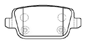 HSB HP9971 Колодки тормозные дисковые задн FORD: GALAXY 06-, MONDEO 06-, S-MAX 06-   LAND ROVER: FEELANDER 2 07-, VOLVO: S80 06-, V70 08-
