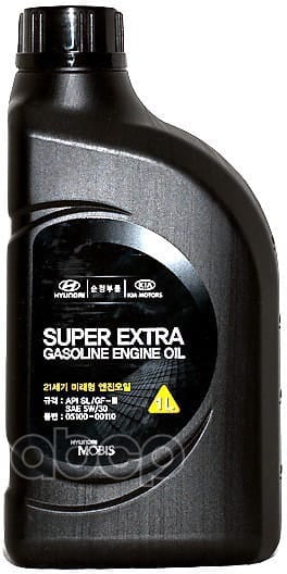 HYUNDAI-KIA 0510000110 Масло моторное 5W30 HYUNDAI 1л MOBIS Super Extra Gasoline SL/GF-3