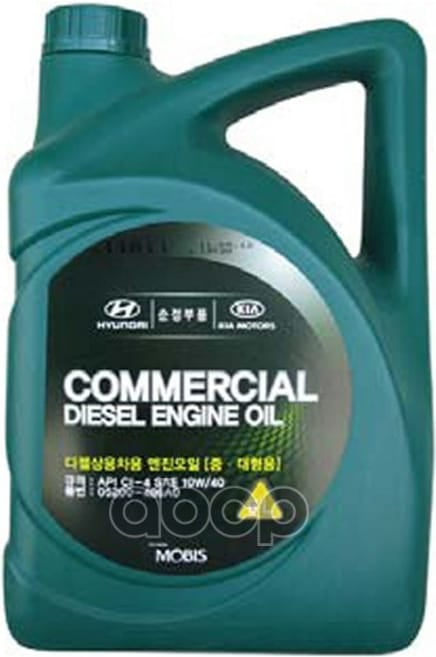 HYUNDAI-KIA 05200486A0 Масло моторное полусинтетическое Commercial Diesel 10W40 CI-4 6л