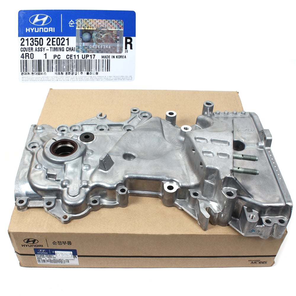 HYUNDAI-KIA 213502E021 Крышка ГРМ нижняя