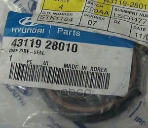 HYUNDAI-KIA 4311928010 УПЛОТНИТЕЛЬНОЕ КОЛЬЦО АКПП[ORG]