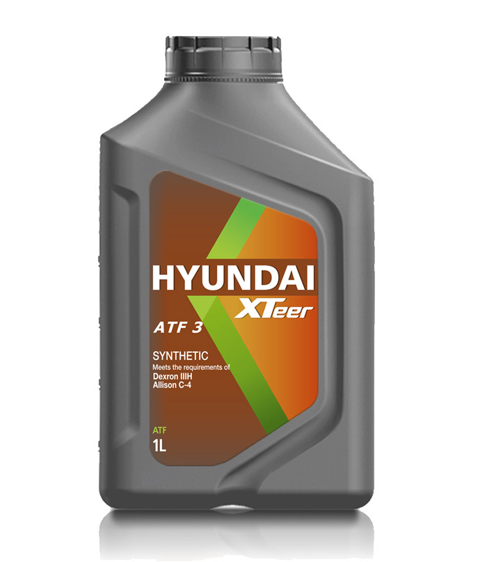 HYUNDAI-XTEER 1011011 Масло трансмиссионное atf hyundai xteer синтетическое 1л.