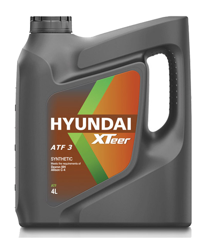 HYUNDAI-XTEER 1041009 Масло трансмиссионное для АКПП синтетическое ATF III HP, 4 л