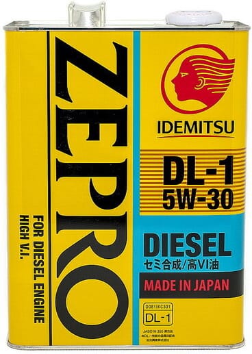 IDEMITSU 2156004 Масло моторное полусинтетическое 4л zepro diesel dl 1 5w30 (c2) купить в Самаре
