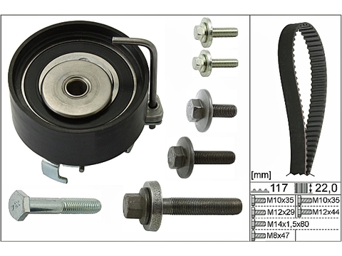 INA 530049510 Комплект ремня ГРМ FORD/MAZDA/VOLVO 1.2-1.6 01-