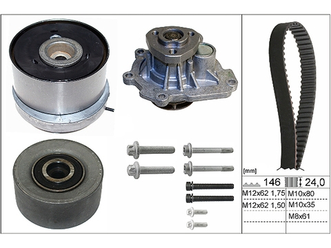 INA 530072430 Комплект ГРМ + насос CHEVROLET AVEO (T250/300) 1.4, CRUZE 1.6/1.8 530072430
