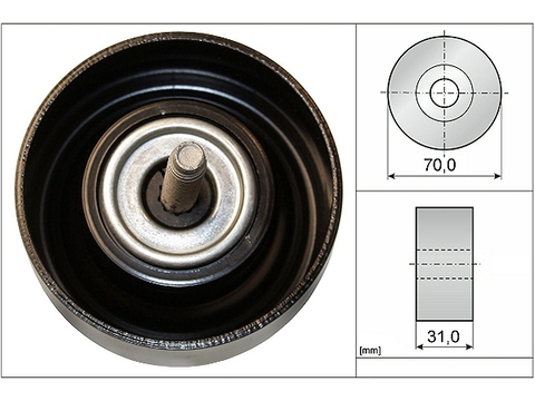 INA 532061410 Ролик обводной OPEL ANTARA 2.4 532061410