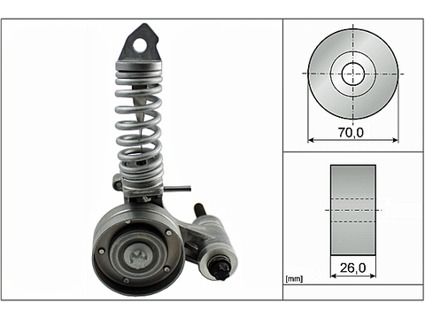 INA 533008530 Натяжитель ремня приводного OPEL ASTRA G/CORSA D 1.2/1.4