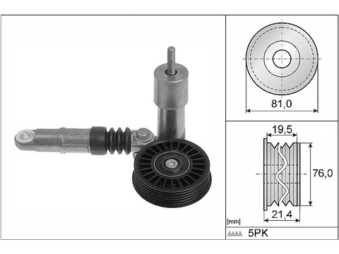 INA 534001410 Натяжитель ремня VW PASSAT (3B2) 1.9TDI 534001410