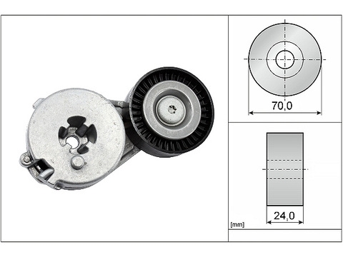 INA 534033310 Ролик руч.ремня с натяжителем AUDI A4,A5 1.8,2.0TFSi08=>