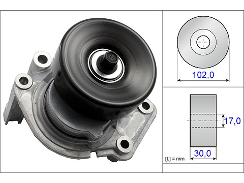 INA 534035010 Ролик приводного ремня Toyota Land Cruiser 100 4.7 98>. Lexus GS 400/430 97>