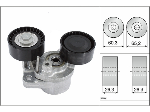 INA 534048210 Ролик руч.ремня с натяжителем BMW F20,21 (114d-125d)10=>