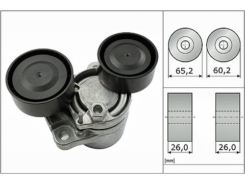 INA 534050510 Натяжитель ремня BMW 316d-320d E90, 535d F10, 730d-750d F01 534050510
