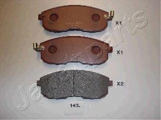JAPANPARTS PA143AF Колодки торм.пер.