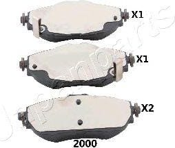 JAPANPARTS PA2000AF Колодки тормозные дисковые, комплект | перед |