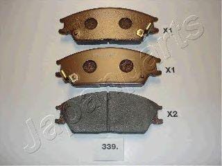 JAPANPARTS PA339AF Колодки тормозные дисковые, комплект | перед |