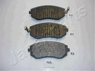 JAPANPARTS PA706AF Колодки тормозные дисковые, комплект | перед |