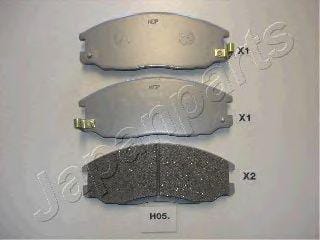 JAPANPARTS PAH05AF Колодки тормозные дисковые, комплект | перед |