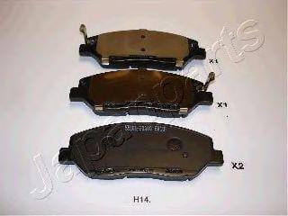 JAPANPARTS PAH14AF Колодки тормозные дисковые, комплект | перед |