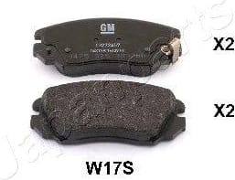JAPANPARTS PAW17AF Колодки тормозные OPEL INSIGNIA 08-/SAAB 9-5 10- R16  передние