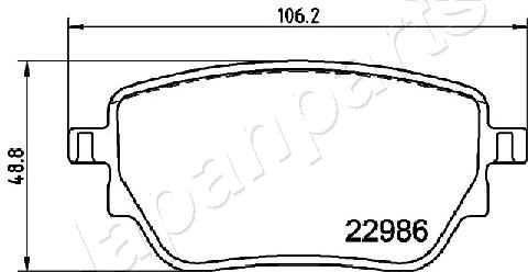 JAPANPARTS PP0533AF Колодки тормозные MERCEDES A W177/CLA C/X118 задние