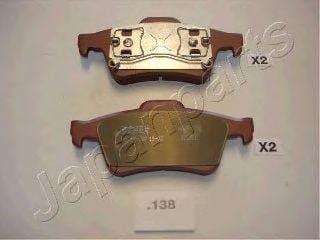 JAPANPARTS PP138AF Колодки тормозные дисковые, комплект | зад |
