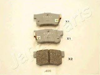 JAPANPARTS PP405AF Колодки тормозные дисковые, комплект | зад |