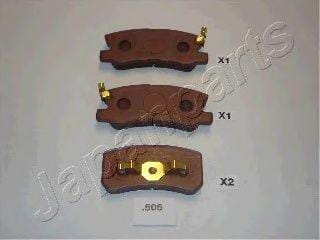 JAPANPARTS PP505AF Колодки тормозные дисковые, комплект | зад |