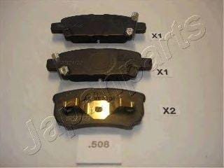 JAPANPARTS PP508AF Колодки тормозные дисковые, комплект | зад |