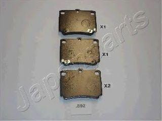 JAPANPARTS PP592AF Колодки тормозные дисковые, комплект | зад |