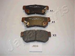 JAPANPARTS PPH04AF Колодки тормозные дисковые, комплект | зад |