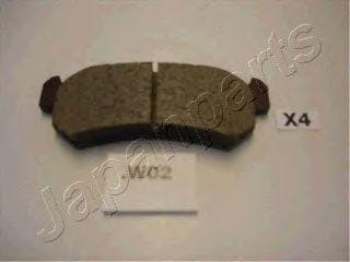 JAPANPARTS PPW02AF Колодки тормозные дисковые, комплект | зад |