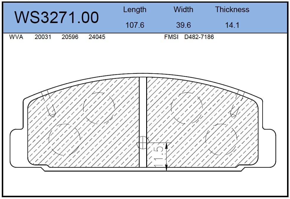 JEENICE WS327100 Колодки тормозные дисковые | зад |