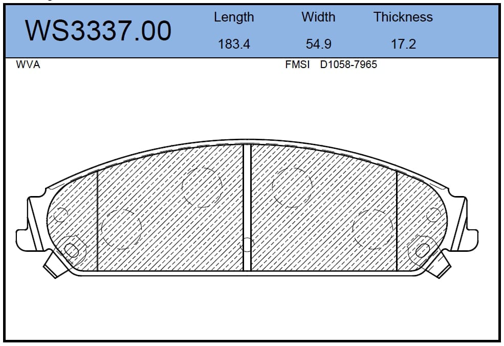 JEENICE WS333700 Колодки тормозные дисковые | перед |