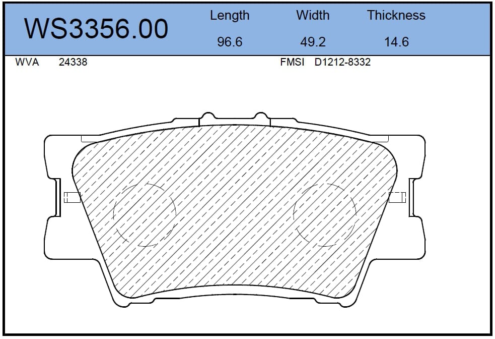 JEENICE WS335600 Колодки тормозные дисковые | зад |