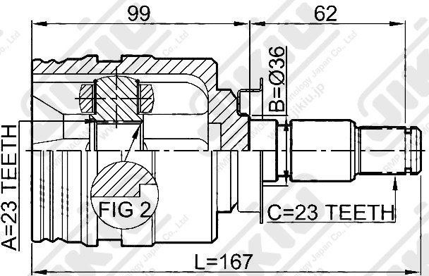 JIKIU JC21071 ШРУС