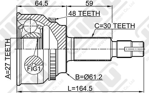 JIKIU JC21125 ШРУС