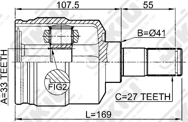 JIKIU JC11037 ШРУС