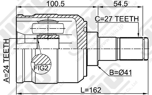 JIKIU JC11080 ШРУС