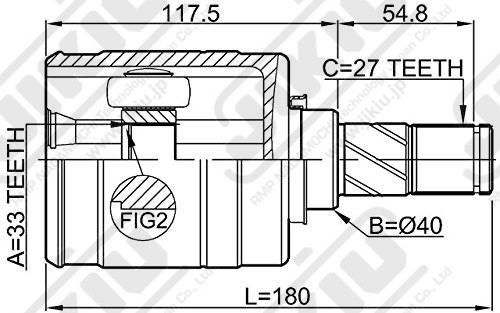 JIKIU JC22121 ШРУС