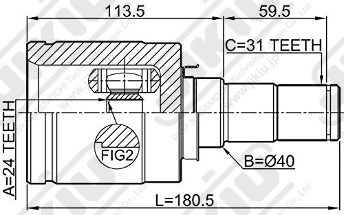 JIKIU JC25081 ШРУС