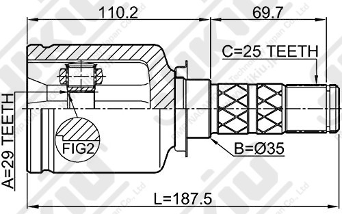 JIKIU JC27018 ШРУС