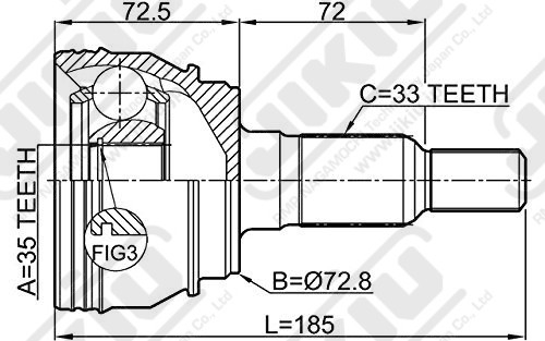 JIKIU JC52023 ШРУС
