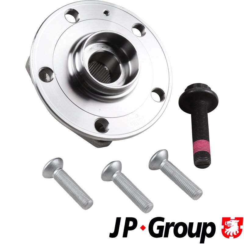 JP GROUP 1141402200 Ступица с подшипником AUDI A3 II-III/SKODA/VW GOLF V-VII/CADDY III 03- пер.