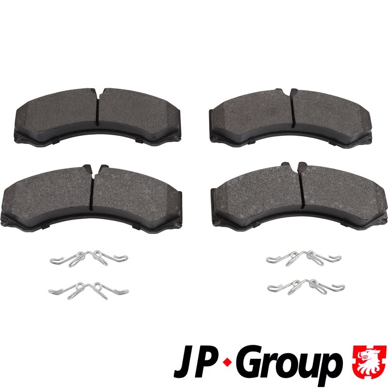 JP GROUP 1163601610 Колодки тормозные MERCEDES SPRINTER (901-904) 95-06/VW LT 28-46 96-06 пер./зад.