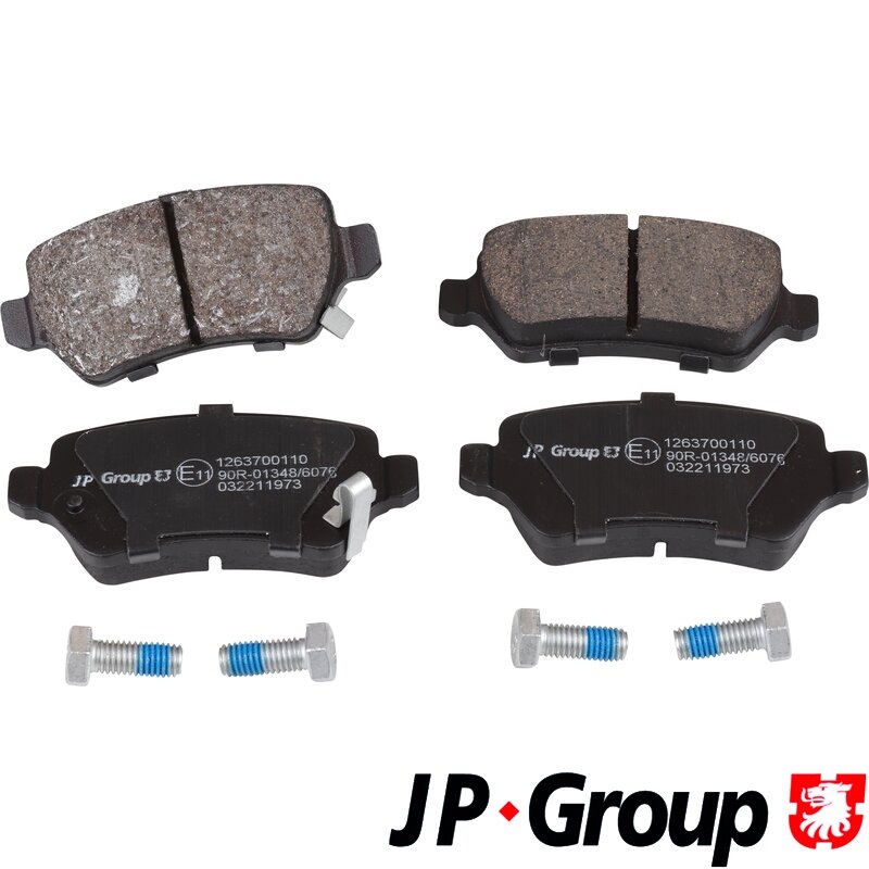 JP GROUP 1263700110 Колодки тормозные OPEL ASTRA G/H/ZAFIRA A задние