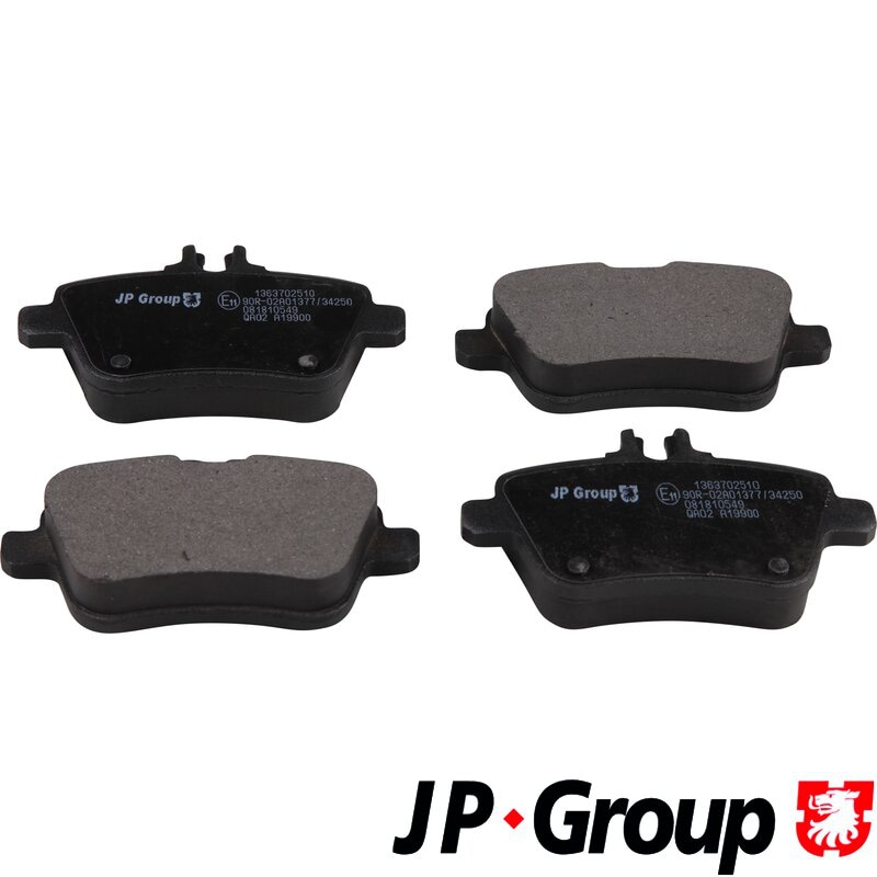 JP GROUP 1363702510 Колодки тормозные MERCEDES A(W176) 12-/B(W246) 11- задние