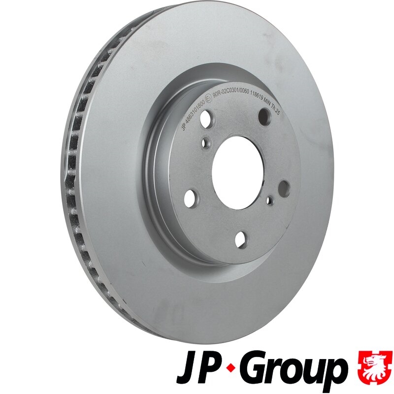 JP GROUP 4863101800 Диск тормозной TOYOTA CAMRY (V40) 06-11/RAV 4 05- передний вент.D 296мм.